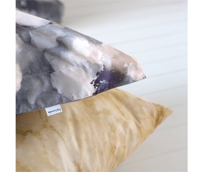 2 Fundas de almohada 100% algodón percal ONILE Azul