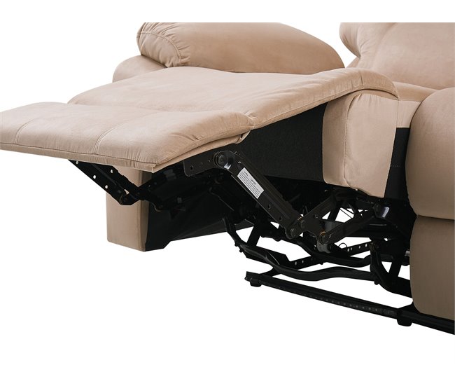 Beliani Sofá reclinable Terciopelo BERGEN Arena