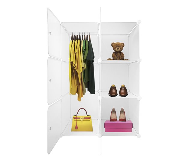 Armario Vestidor Cube Personalizable Boxed Basic Nyana Home 6 Cubos 75 Blanco