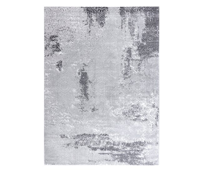 Alfombra MEFE moderna 8731 Vintage Structural dos niveles 200x290 Gris