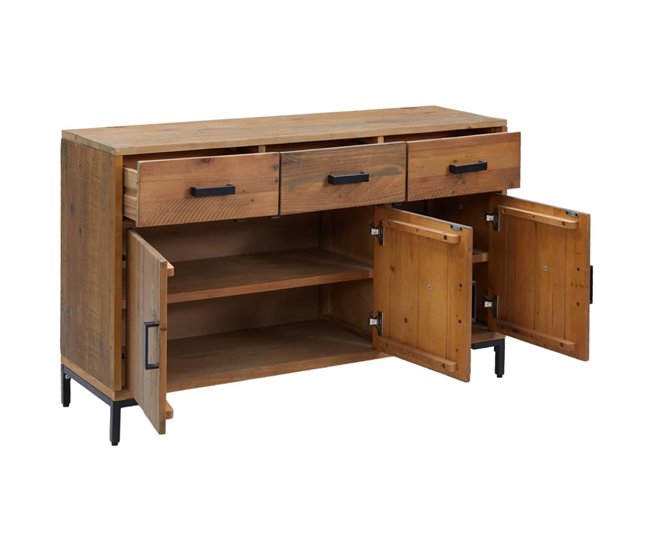 Aparador cómoda mueble de almacenaje organizador cocina salón salón Marron