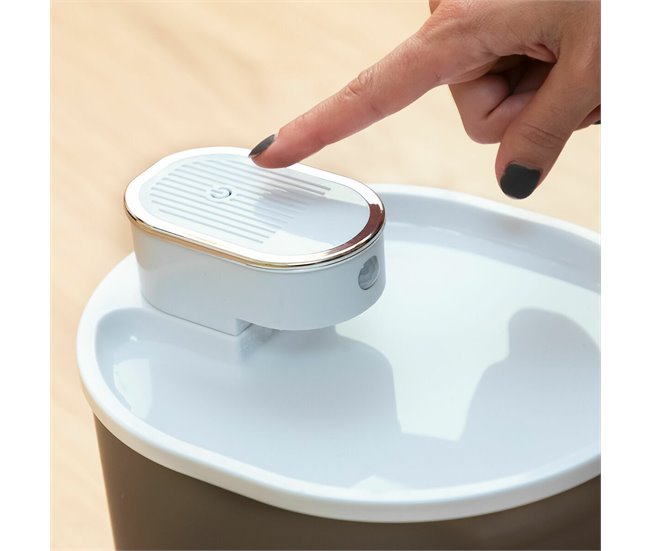 Fuente para Gatos Recargable con Sensor Blanco