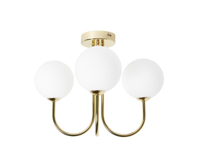 Beliani Lámpara de techo SHIRE Dorado