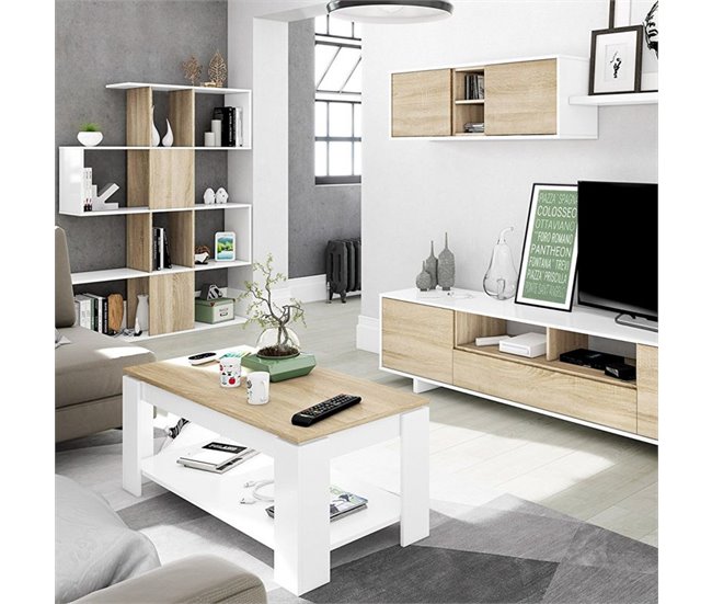 Mesa de centro elevable Ambit 100x60 Roble
