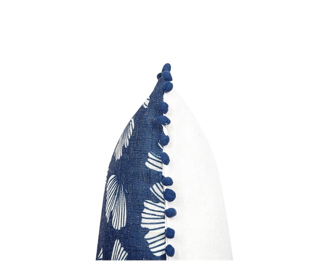 Beliani Cojín decorativo DANDELION Azul