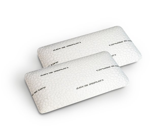 Conjunto de 2 almohadas Visco Carbono de SonnoMattress Blanco