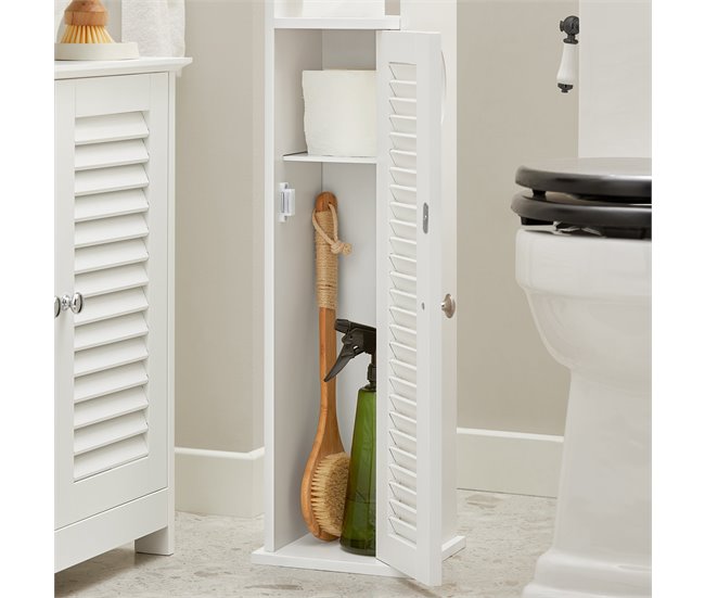 Soporte para Papel Higiénico de Baño BZR49-W SoBuy Blanco