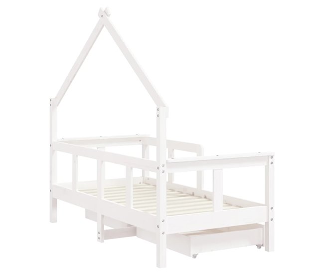 Estructura De Cama Infantil 146x75 Blanco