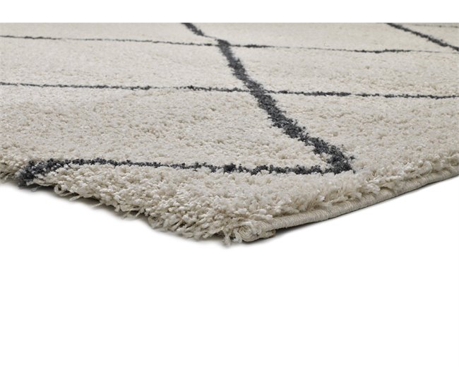 Alfombra de estilo étnico ATLAS - ATTICGO 80x150 Blanco