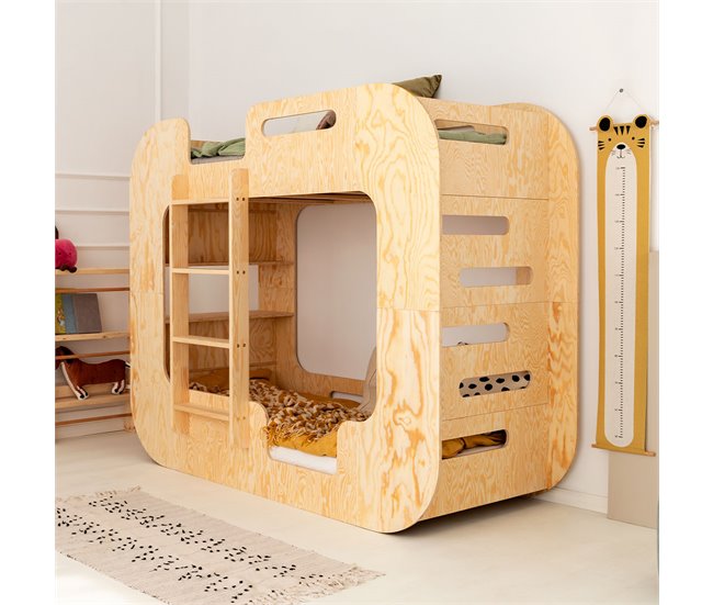 MUNDO Litera infantil Mila 93x229 Madera