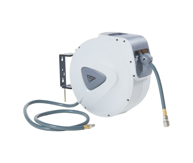 Enrollador de mangueras de aire comprimido Nassau PVC Gris