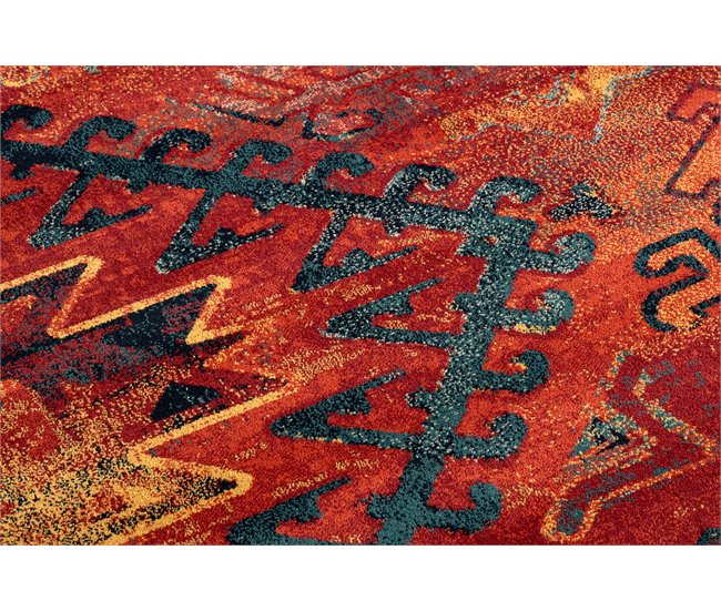 Alfombra de lana POLONIA Bali oriental Étnico 200x300 Rojo
