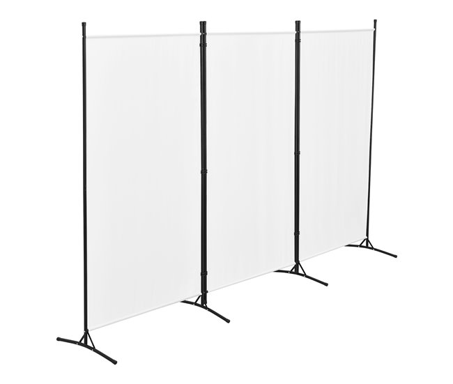 Biombo Separador de 3 Paneles Teruel Blanco
