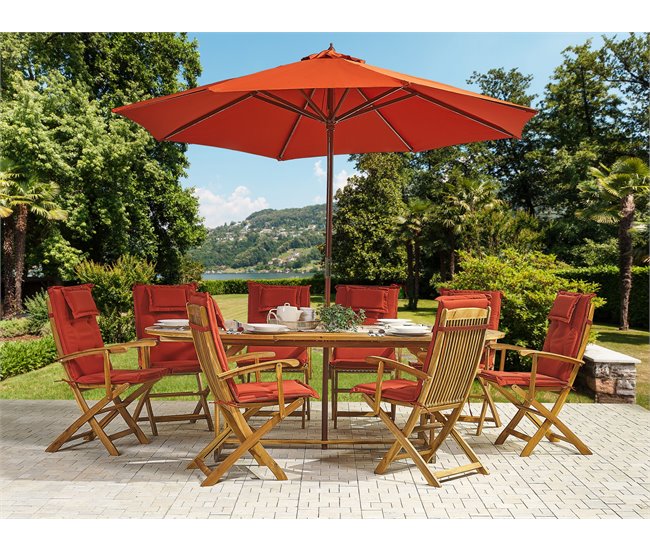 Beliani Conjunto de comedor MAUI Gris