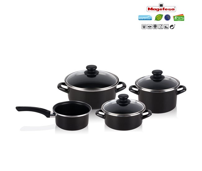 Batería de Cocina Magefesa KENIA Negro