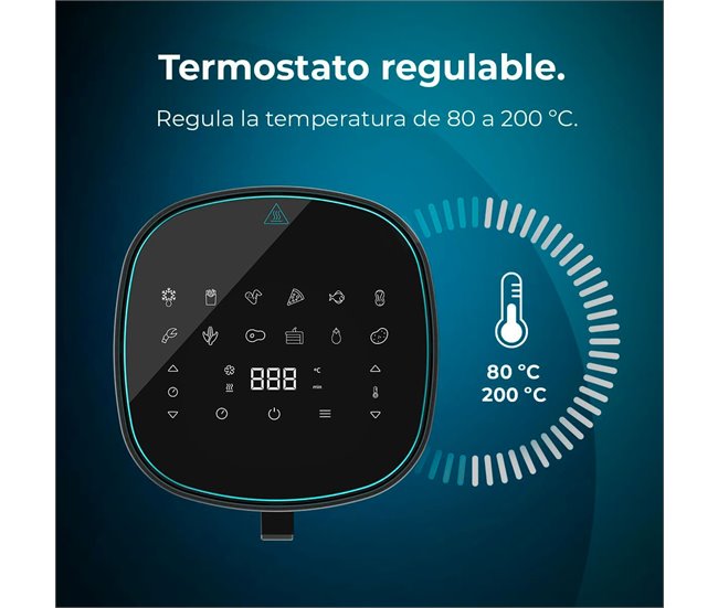 Cecotec Freidora sin aceite Freidora de aire Cecofry Fantastik Wi Negro