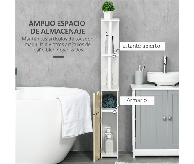 Armario de Baño kleankin 834-456BK 15 Marron