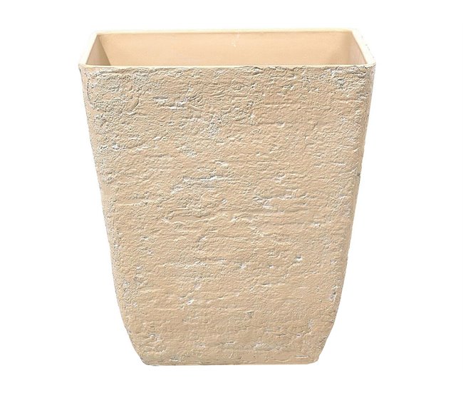 Beliani Conjunto de 2 macetas DELOS Arena