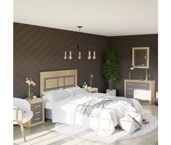 Dormitorio Kira 4C Plus 180x55 Marron