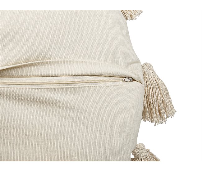 Beliani Cojín decorativo MADIA Beige