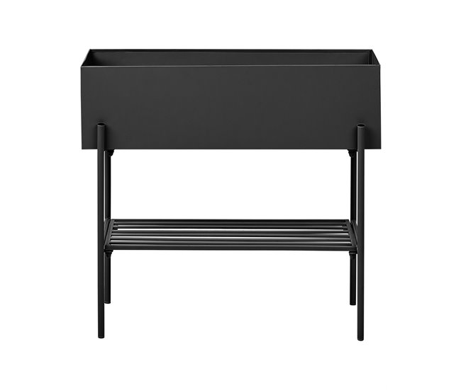 Beliani Maceta con patas VINCA Negro