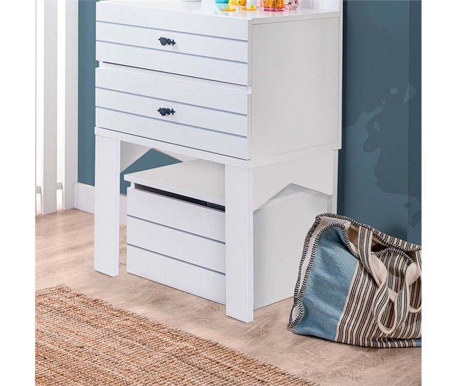 Baúl de juguetes Blanco