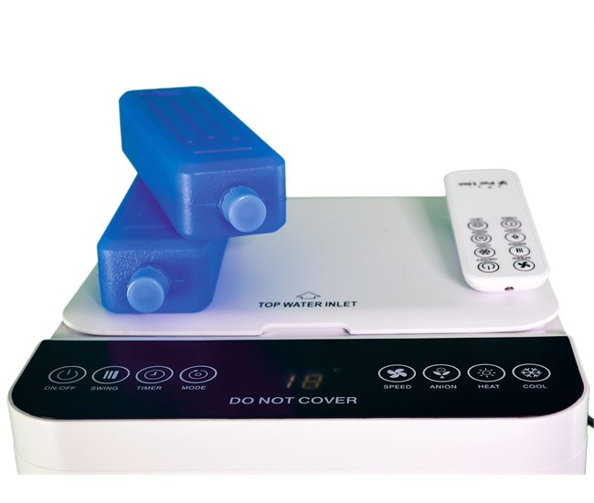 Climatizador evaporativo de muy bajo consumo con calefactor Blanco