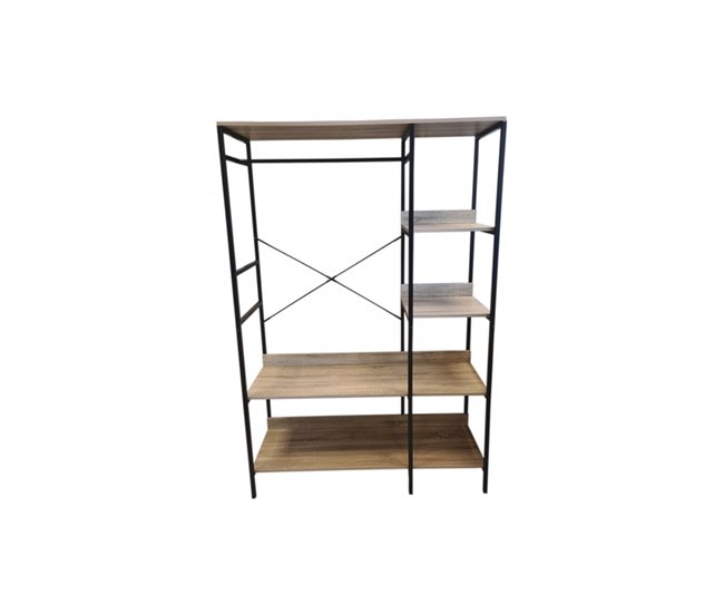 Armario HARRY metal y madera 180cm Negro