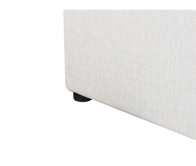 Beliani Cama con almacenaje Poliéster LAGORD 180x214 Crema