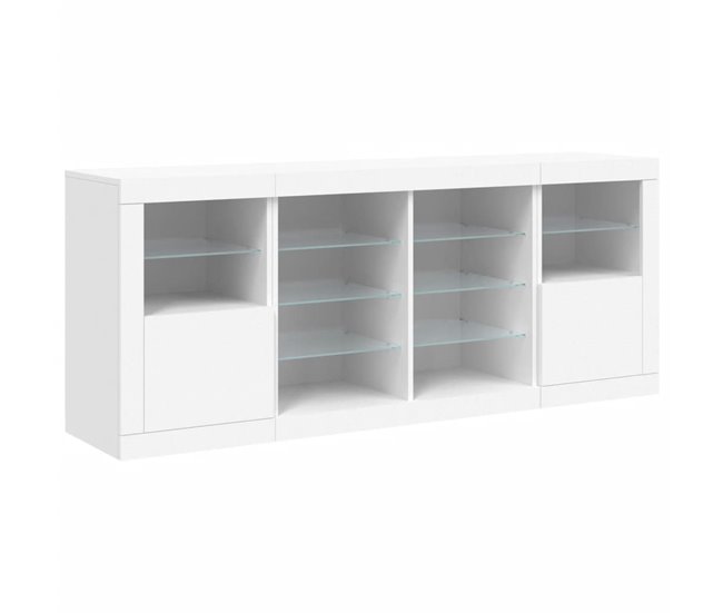 Aparador con luces LED 163 Blanco