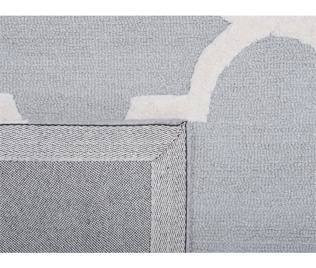 Beliani Alfombra de pelo corto SILVAN 200x300 Gris Claro