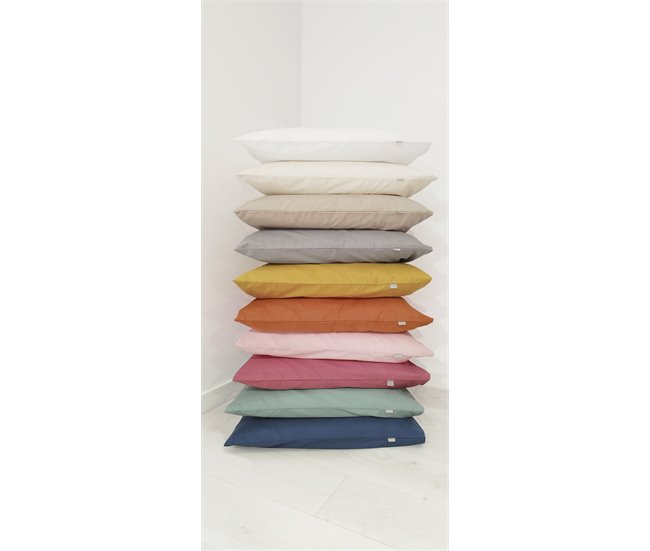 2 Fundas de almohada de algodón CASUAL 80x80 Amarillo