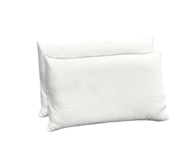 Pack 2 almohadas 70cm VISCOCONFORT Blanco