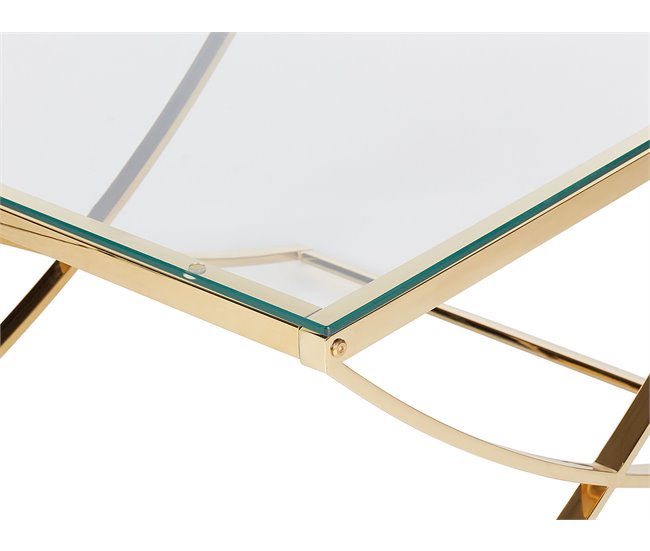 Beliani Mesa de centro RINGGOLD Dorado