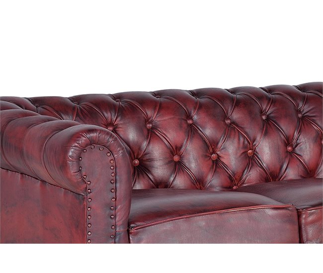 SILLON CHESTER 3 PLAZAS  .Giner y Colomer Marron