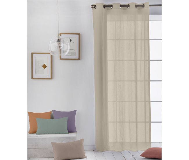 CORTINA CON OJALES LISA B Beige