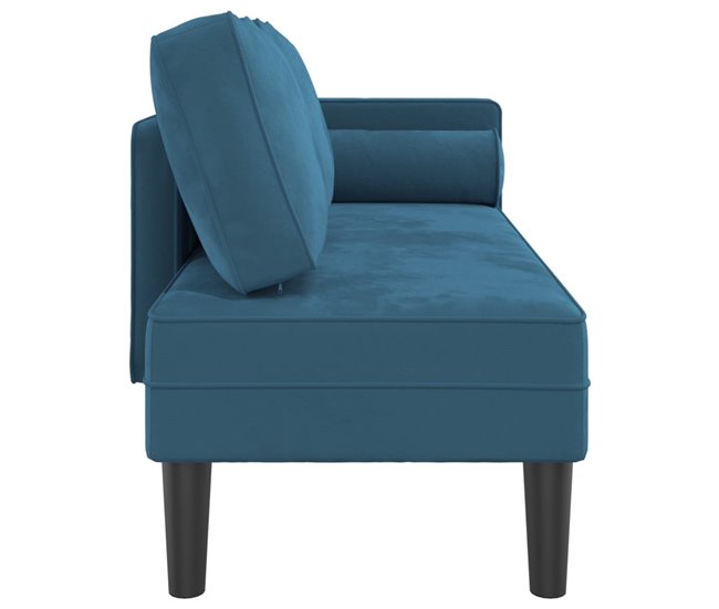 Sofá diván con cojines Azul