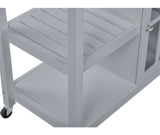 Beliani Carrito de cocina GENOA 80 Gris