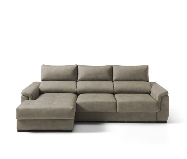 Chaise longue con arcón 4 plazas NAHIA Vison