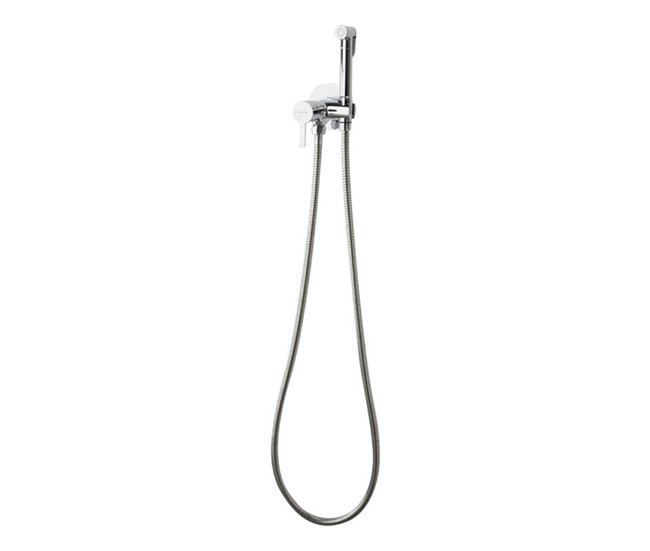 Grifo de Bidé Monomando Empotrado 2 Aguas con Accesorios Cromo