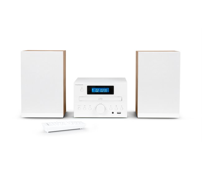 Microcadena Bluetooth Thomson Blanco/ Madera