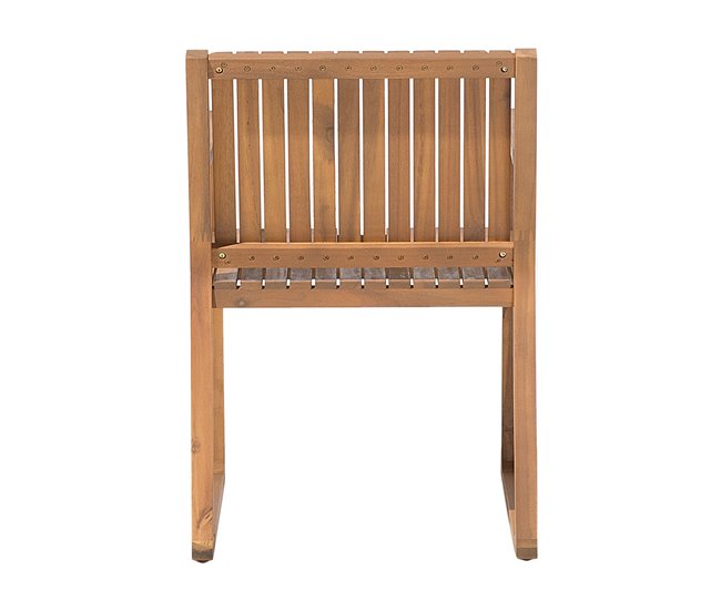 Beliani Conjunto de comedor SASSARI Madera Clara