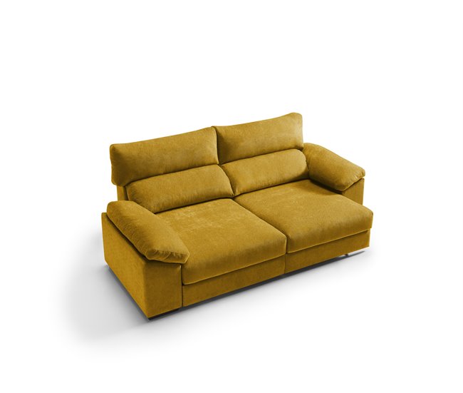 Sofá 4 plazas XXL HIBA Mostaza