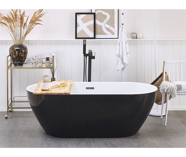 Beliani Bañera independiente NEVIS 75x150 Blanco