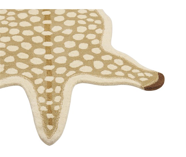 Beliani Alfombra para niños YONA Beige