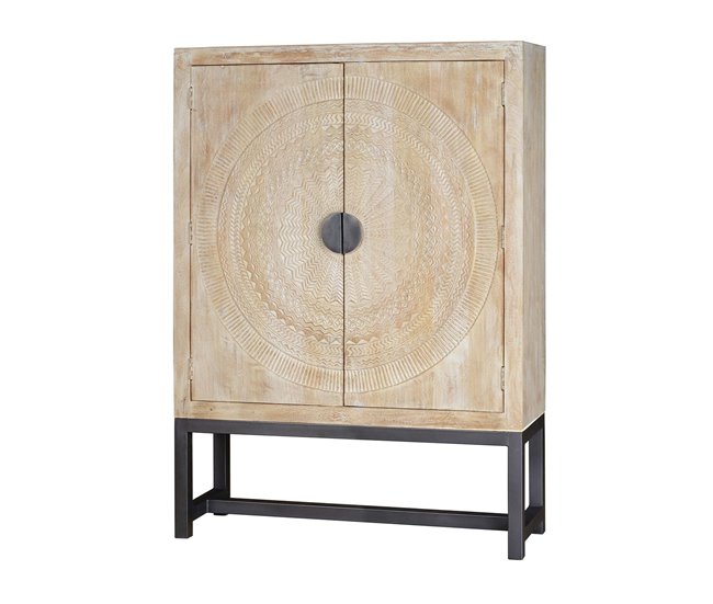 Armario madera mango y patas metal  .Giner y Colomer Blanco