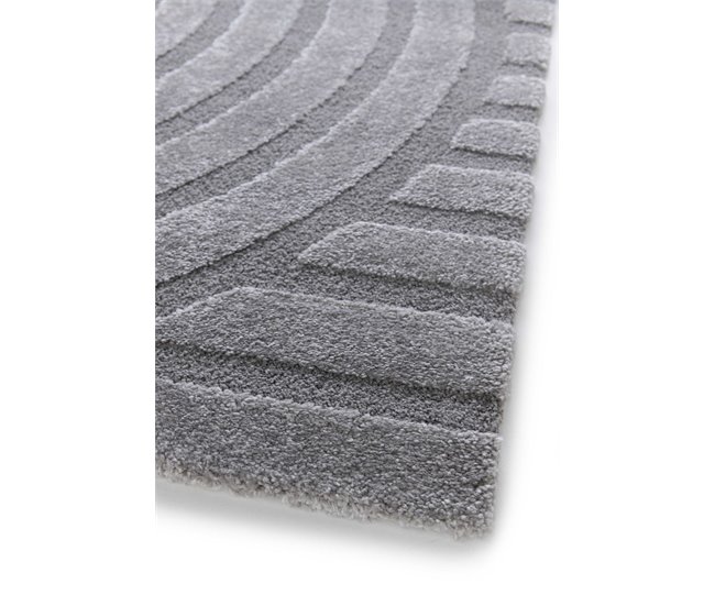 Alfombra con relieve de estilo escandinavo SNOWY - ATTICGO 80x150 Gris