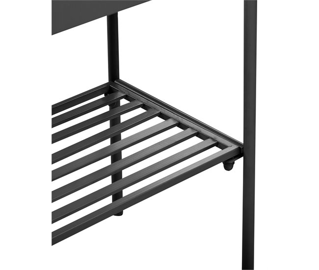 Beliani Maceta con patas VINCA Negro