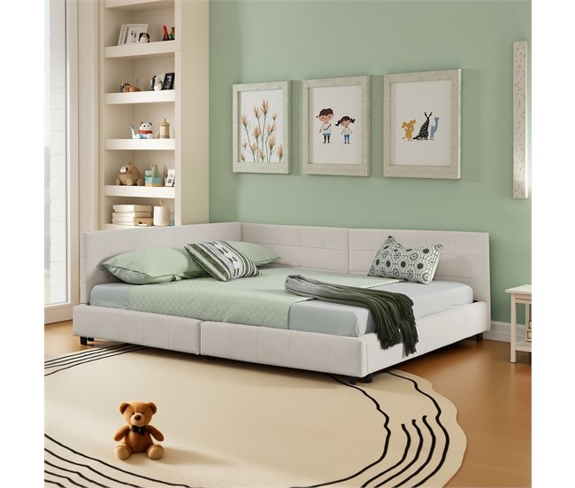 Camas de matrimonio 216x173 Beige