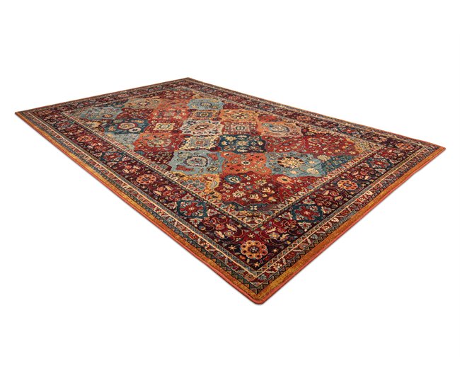 Alfombra de lana POLONIA Samari Ornamento 170x235 Rojo